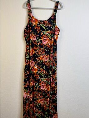 NWT MSK Floral Maxi Dress Women’s XL